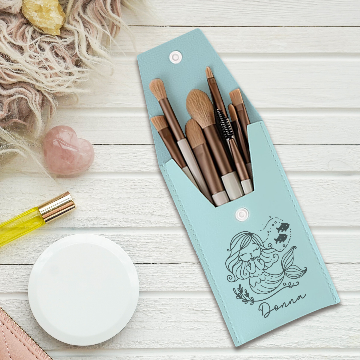 Beauty Makeup Names - 1pc Custom Name Makeup Brush, Beauty