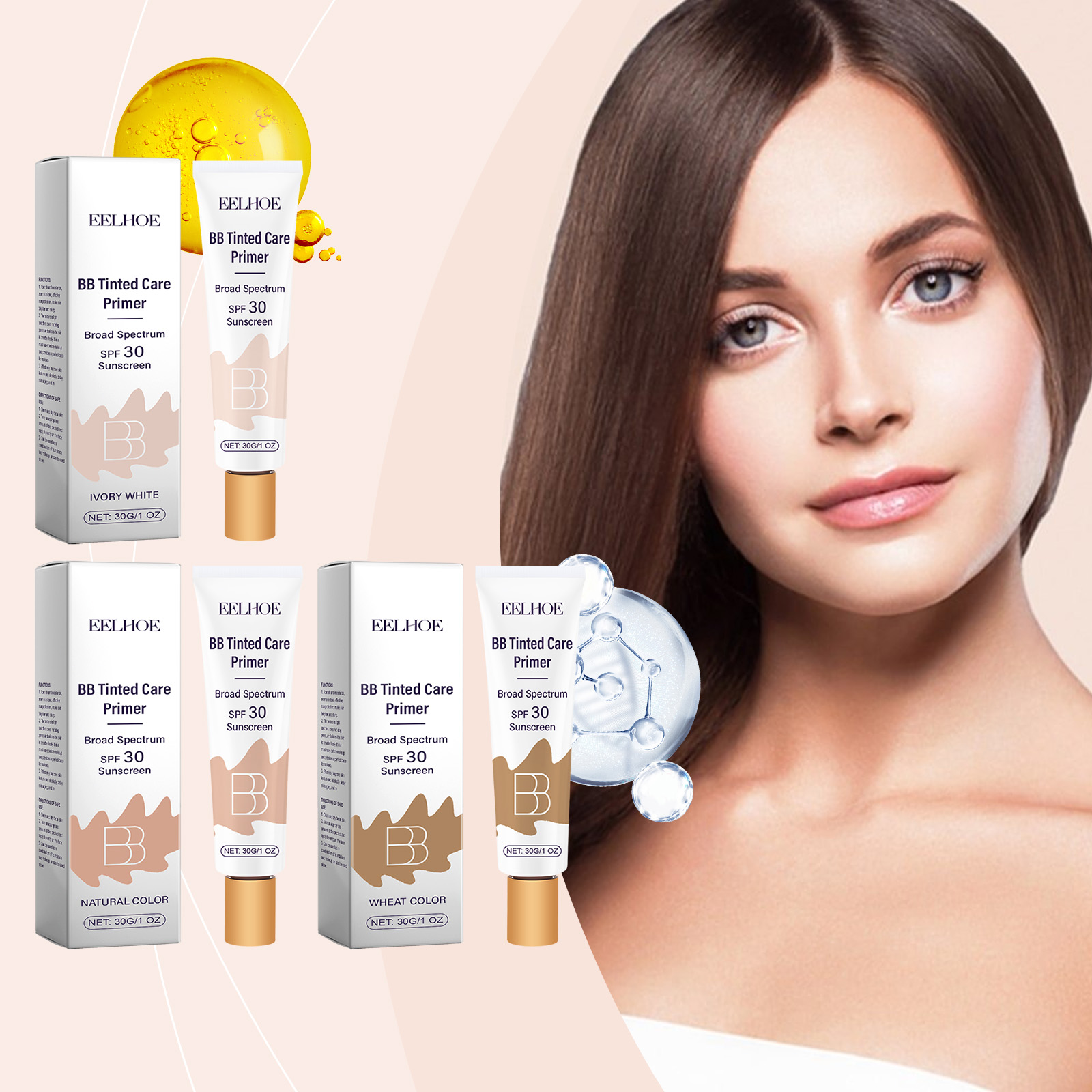 Bb Cream Tinted - Protective BB Cream - Coverage for