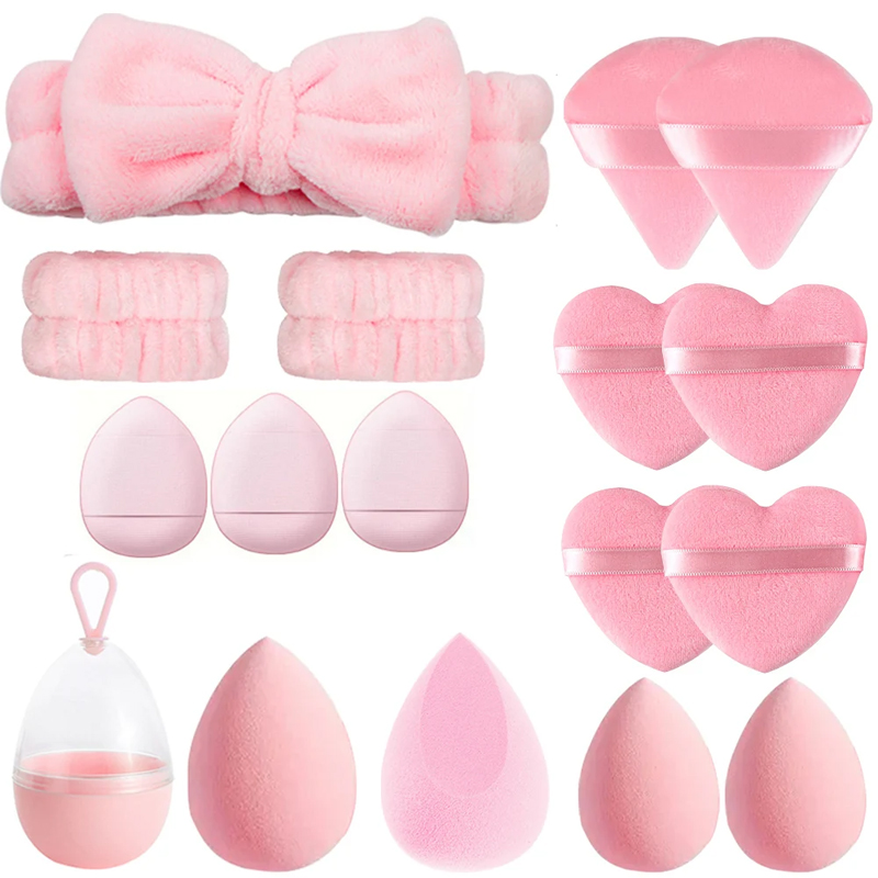 17Pcs Makeup Sponge Blender Se - Beauty Bay Makeup ulasan dan harga