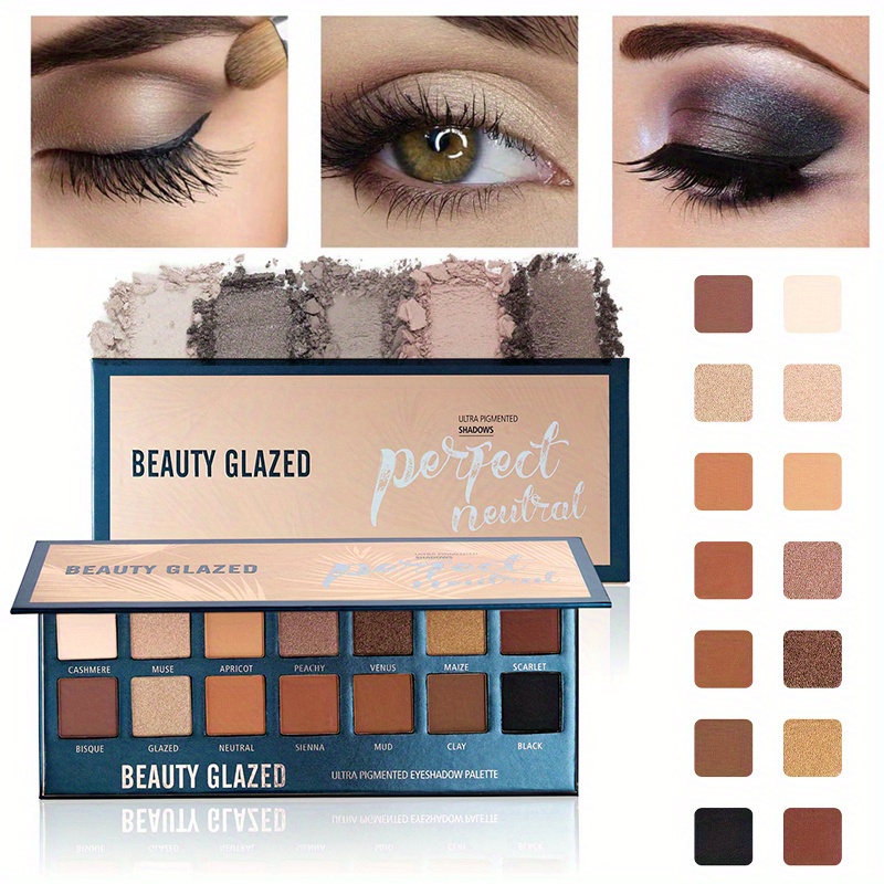 BEAUTY GLAZED 14 Colors Eyesha - Beauty Makeup Eyeshadow Palette ulasan dan harga