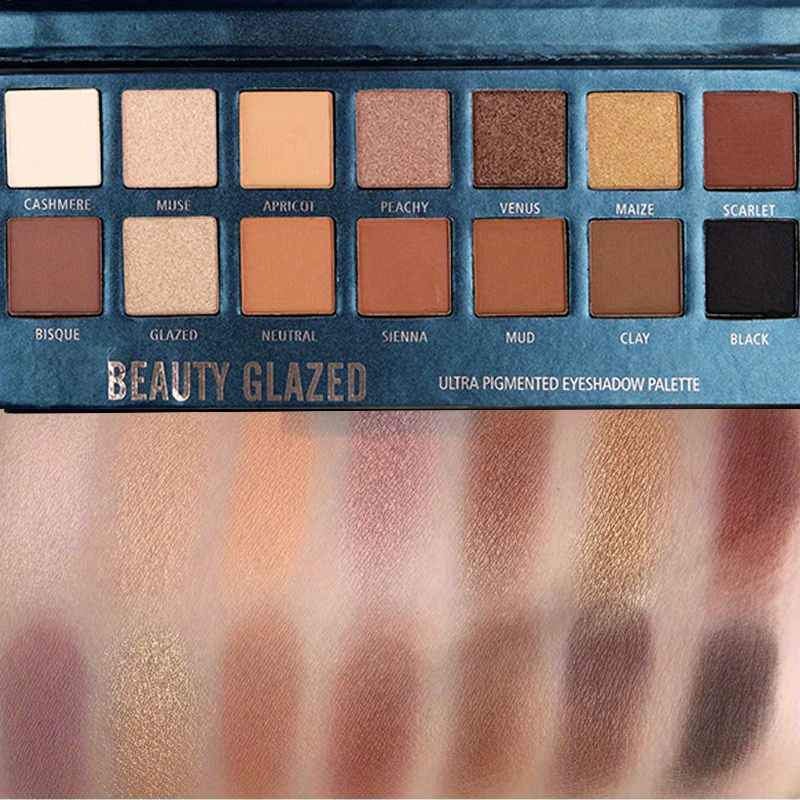 BEAUTY GLAZED 14 Colors Eyesha - Beauty Makeup Eyeshadow Palette ulasan dan harga