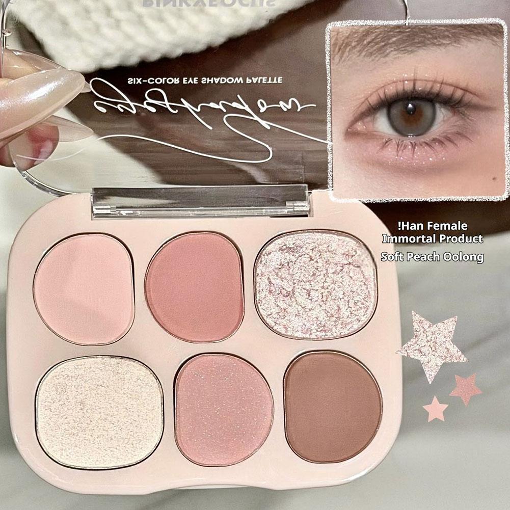 6 Colors Matte Eyeshadow Blush - Beauty Makeup Eyeshadow Palette ulasan dan harga