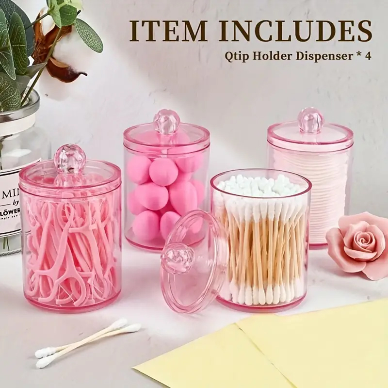 Transparent Cotton Swab Storag - Beauty And Makeup Quotes ulasan dan harga