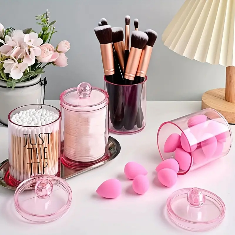 Transparent Cotton Swab Storag - Beauty And Makeup Quotes ulasan dan harga
