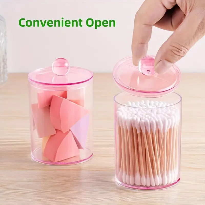 Transparent Cotton Swab Storag - Beauty And Makeup Quotes ulasan dan harga