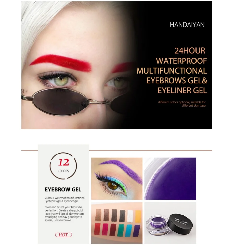 HANDAIYAN Colorful Eyebrow Cre - Bb Cream Tinted ulasan dan harga