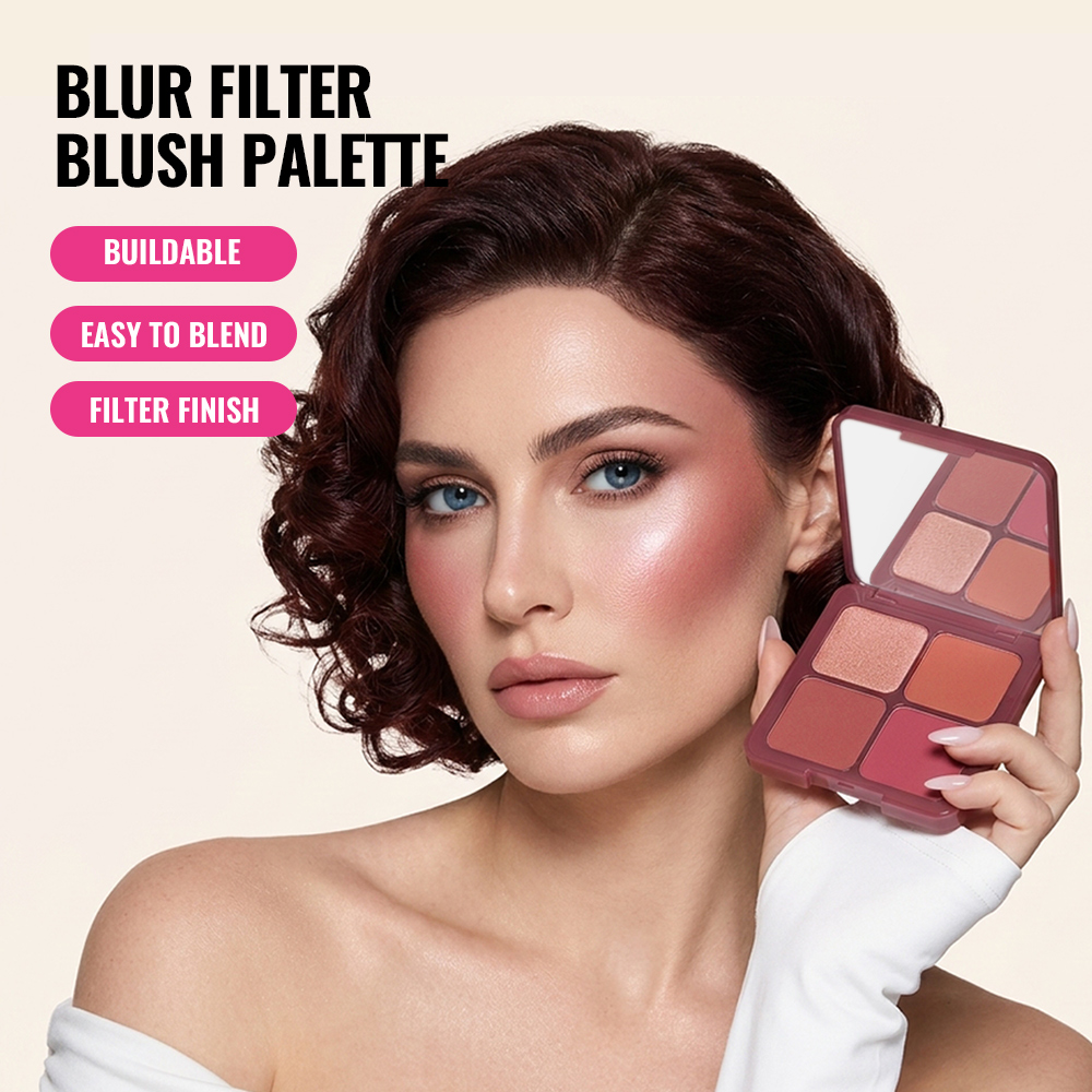 Blur Filter Blush Palette Crea - Huda Beauty Makeup Kit ulasan dan harga