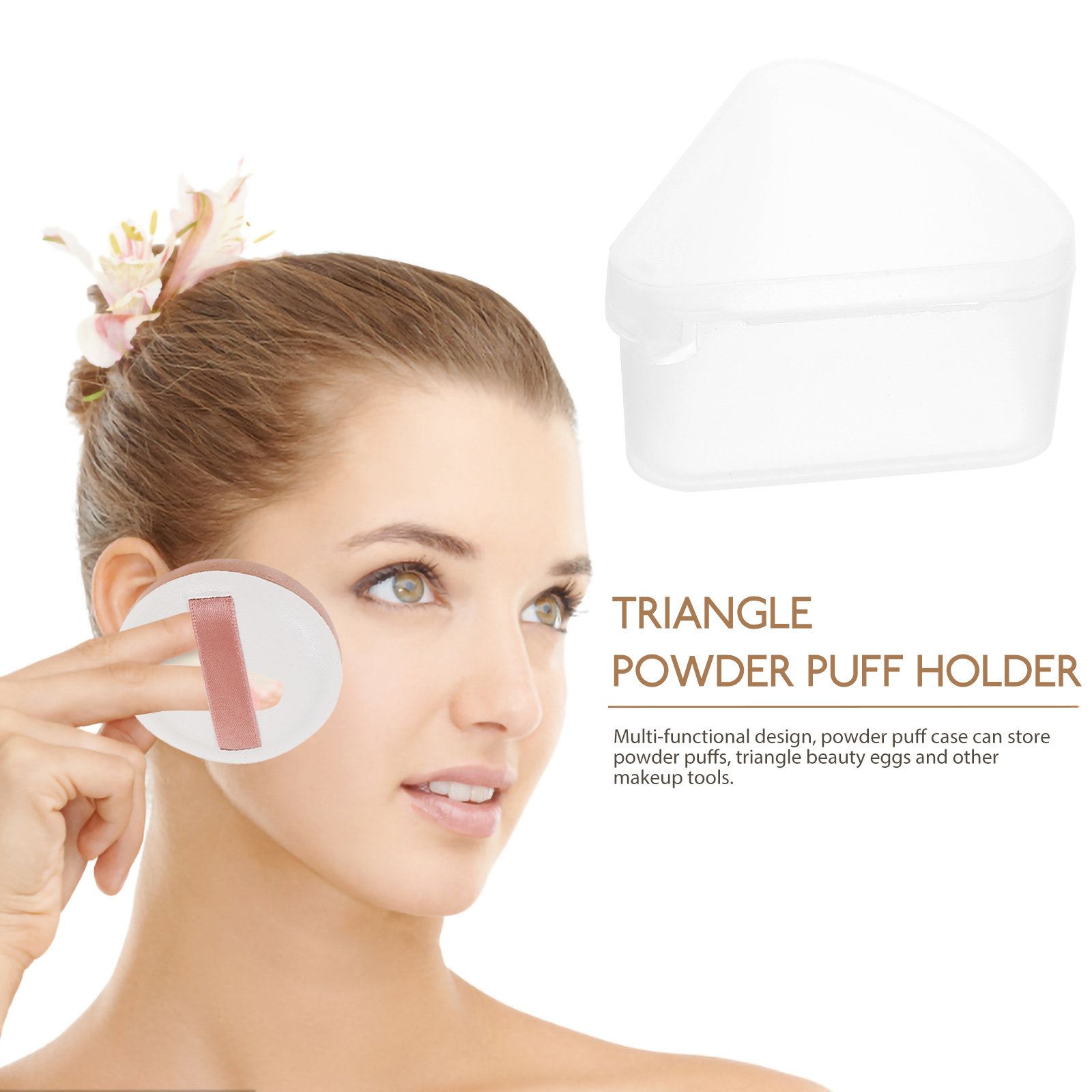 6Pcs Triangle Powder Puff Case - Beauty Makeup Egg ulasan dan harga