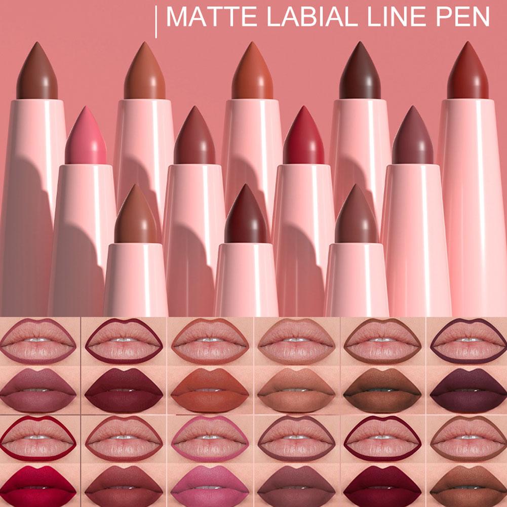 6Pcs Lipstick Lip Liner Pencil - Beauty Flower Makeup ulasan dan harga