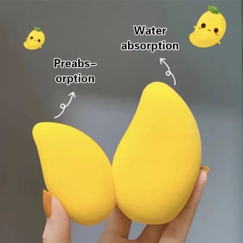1Pcs New Mango Shape Soft Make - Beauty Bay Makeup ulasan dan harga