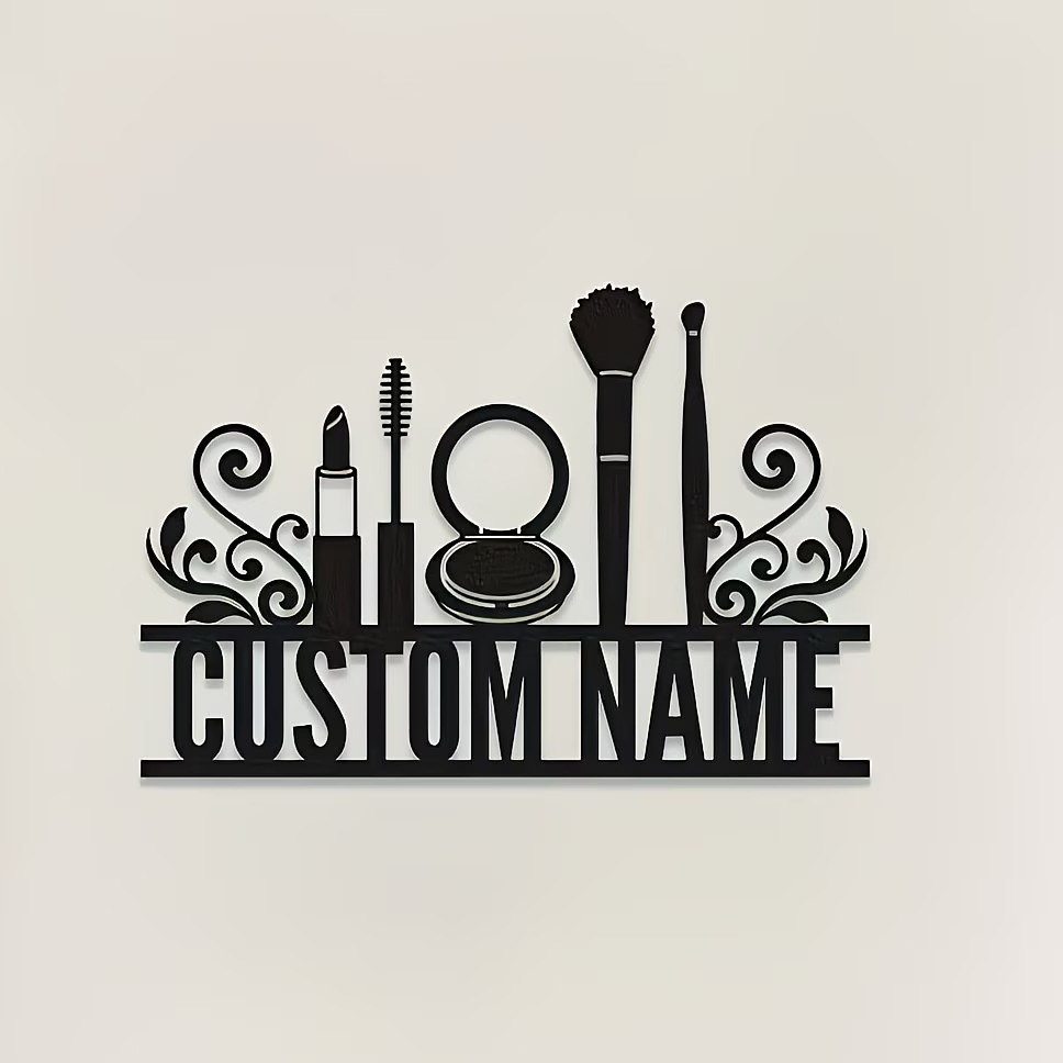 Personalized Metal Wall Decora - Beauty Makeup Names ulasan dan harga