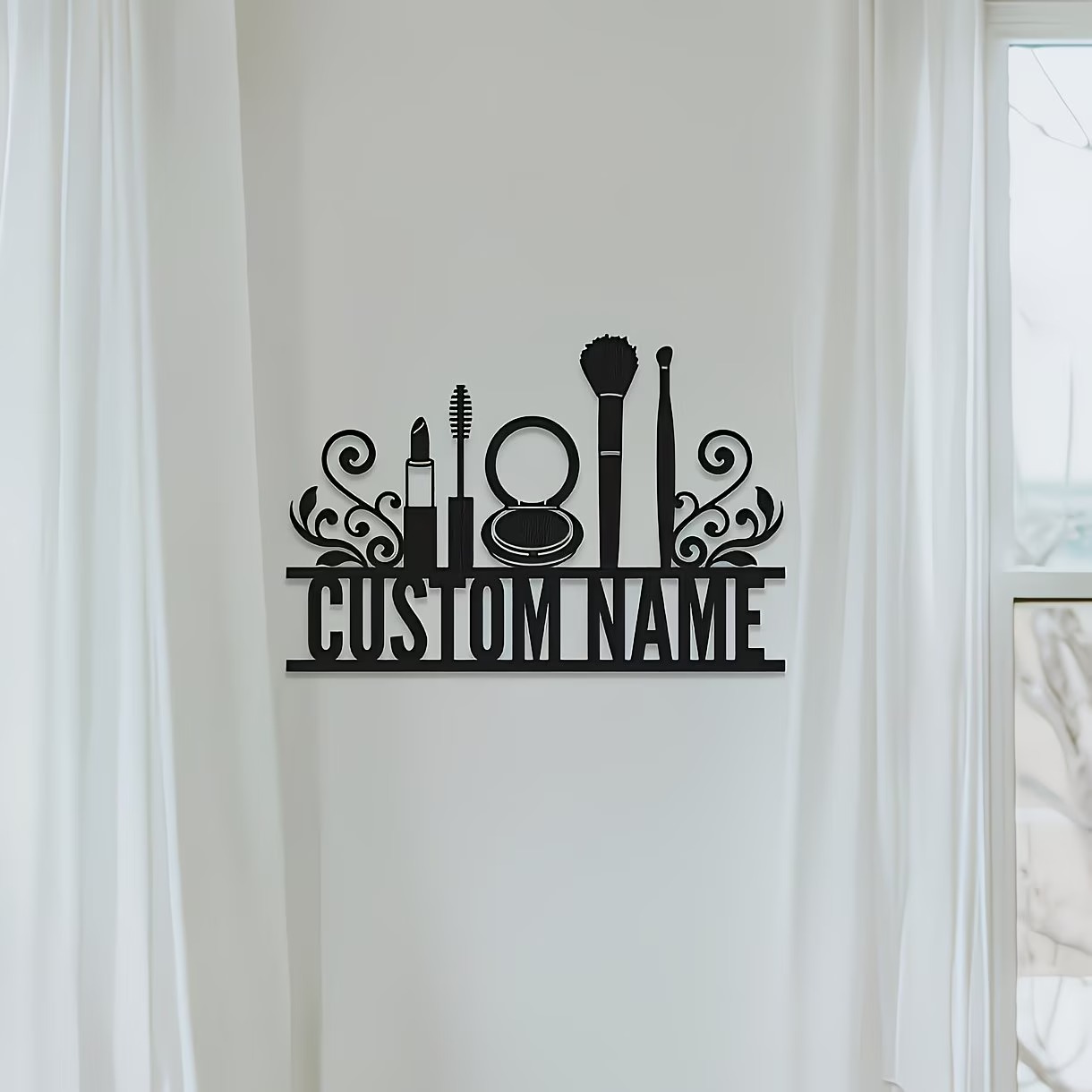 Personalized Metal Wall Decora - Beauty Makeup Names ulasan dan harga