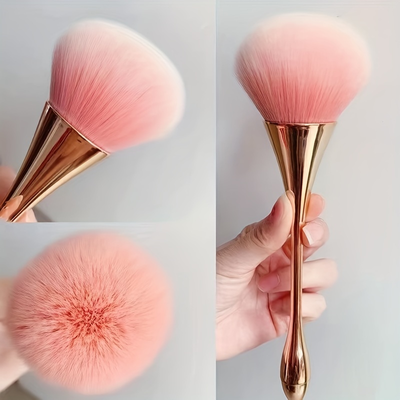 Rose Golden Fan Makeup Brush,C - Beauty Flower Makeup ulasan dan harga