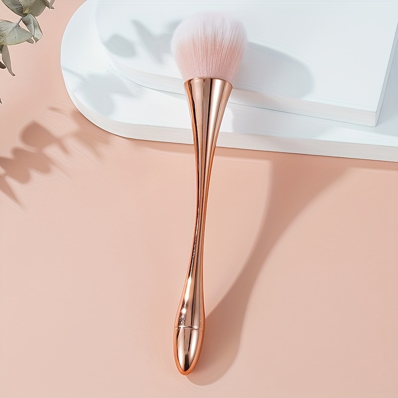 Rose Golden Fan Makeup Brush,C - Beauty Flower Makeup ulasan dan harga