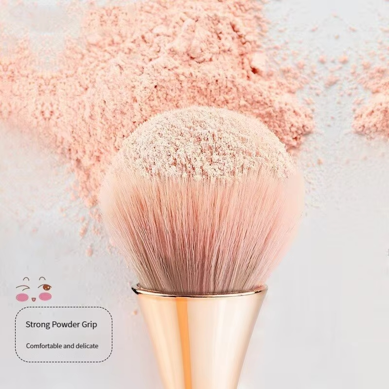 Rose Golden Fan Makeup Brush,C - Beauty Flower Makeup ulasan dan harga