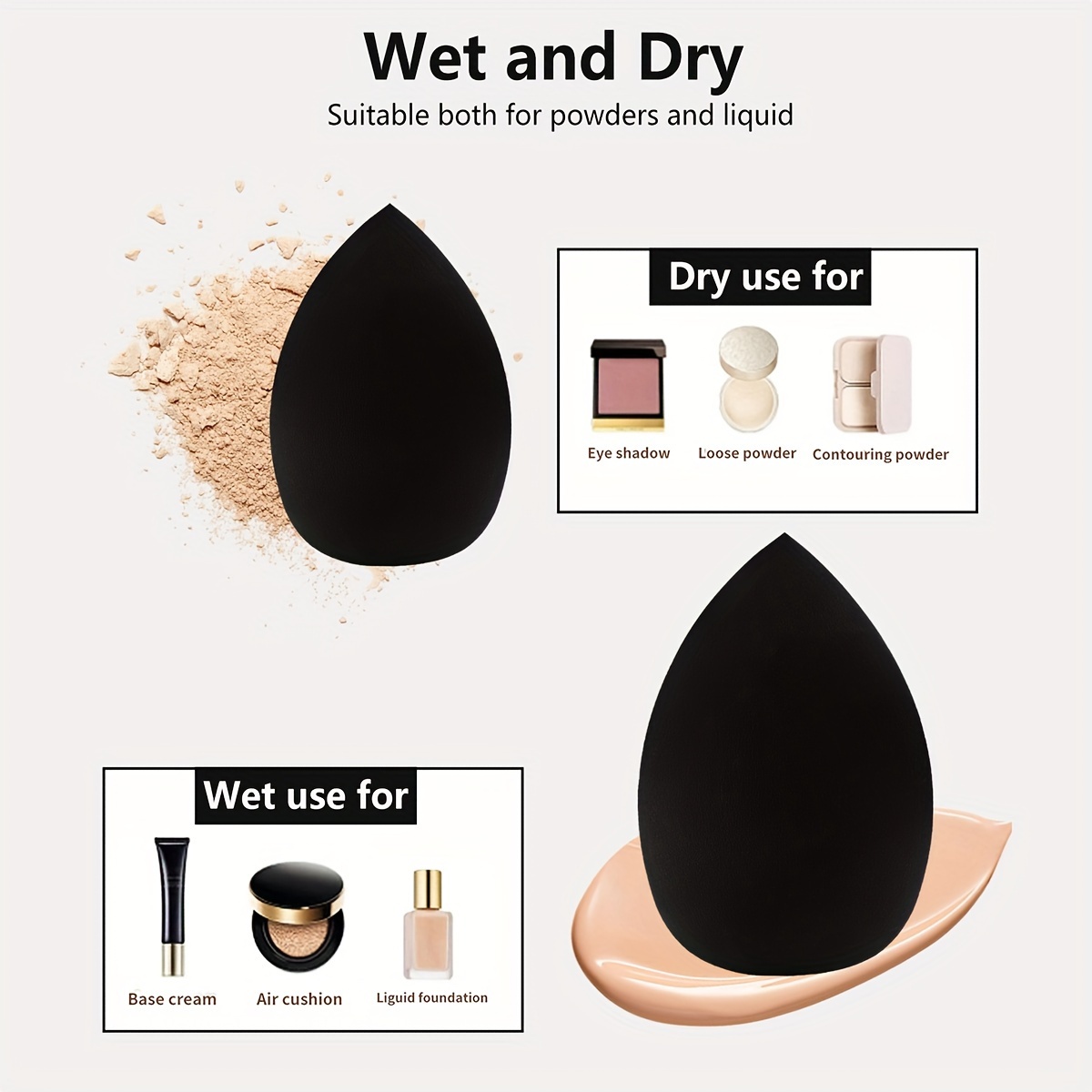 8 Pcs Beauty Egg Makeup Sponge - Beauty Bay Makeup ulasan dan harga