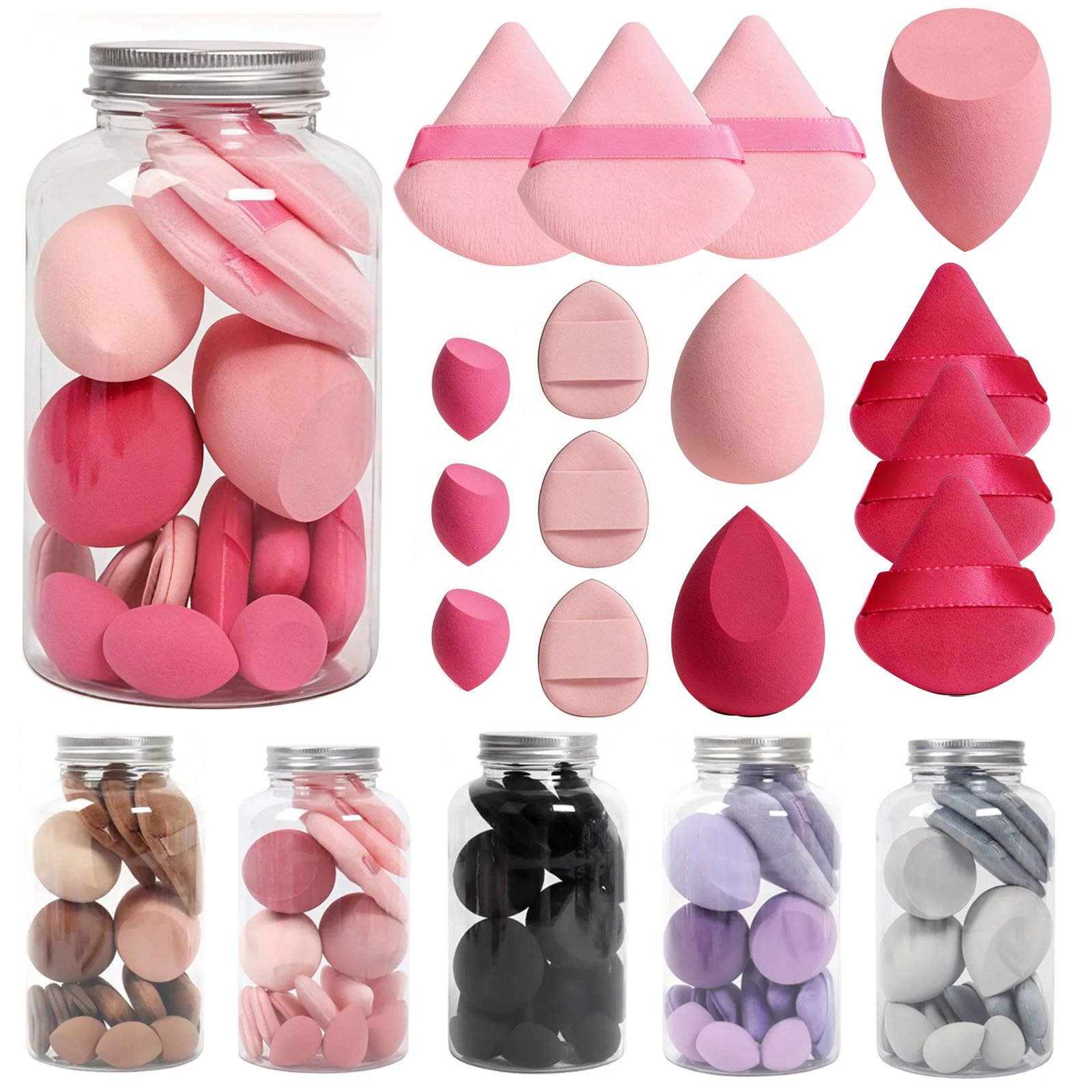15 Pcs Makeup Sponge Set, Beau - Beauty Bay Makeup ulasan dan harga