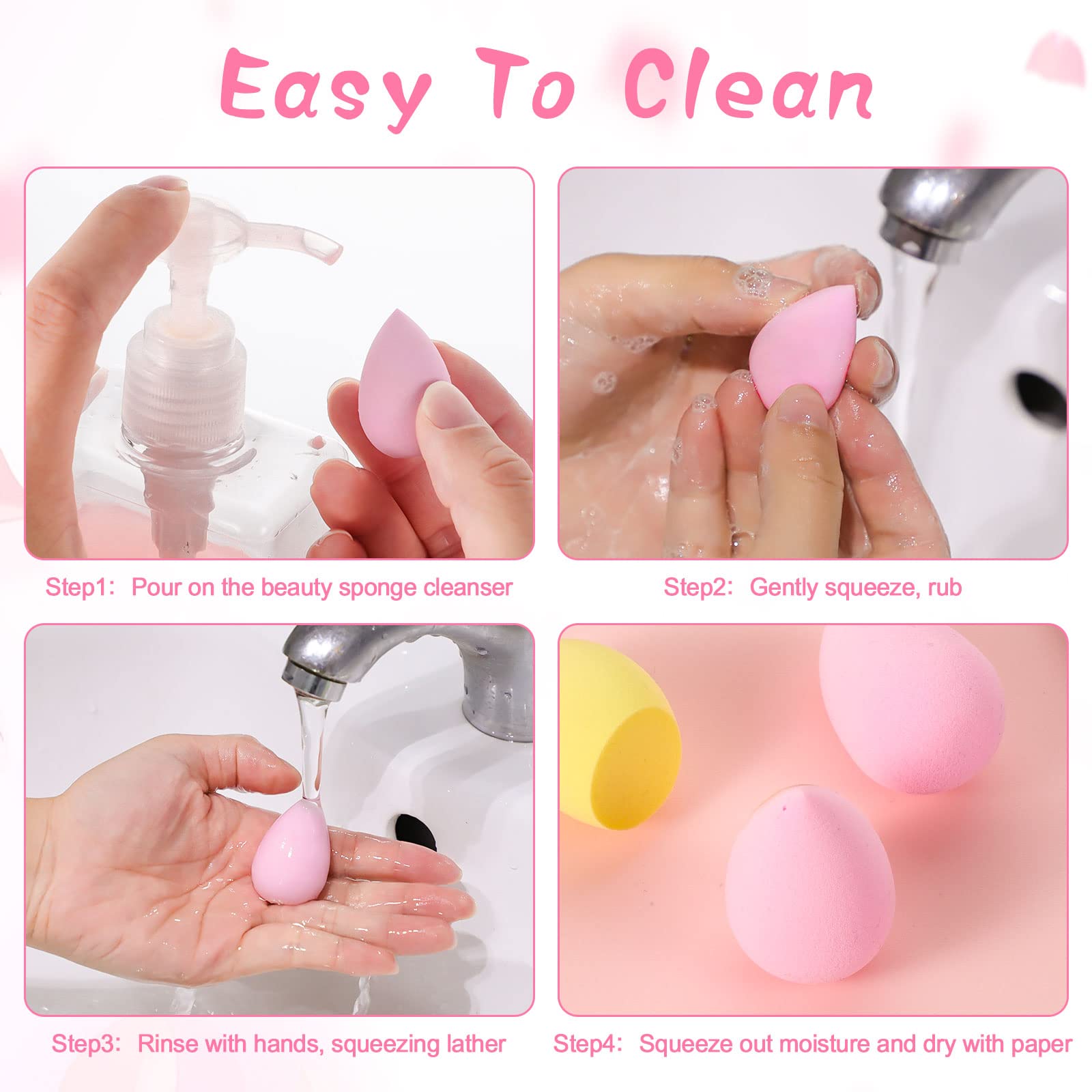 15 Pcs Makeup Sponge Set, Beau - Beauty Bay Makeup ulasan dan harga