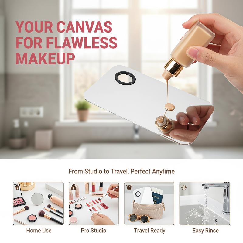 Stainless Steel Makeup Mixing  - Beauty Makeup Eyeshadow Palette ulasan dan harga