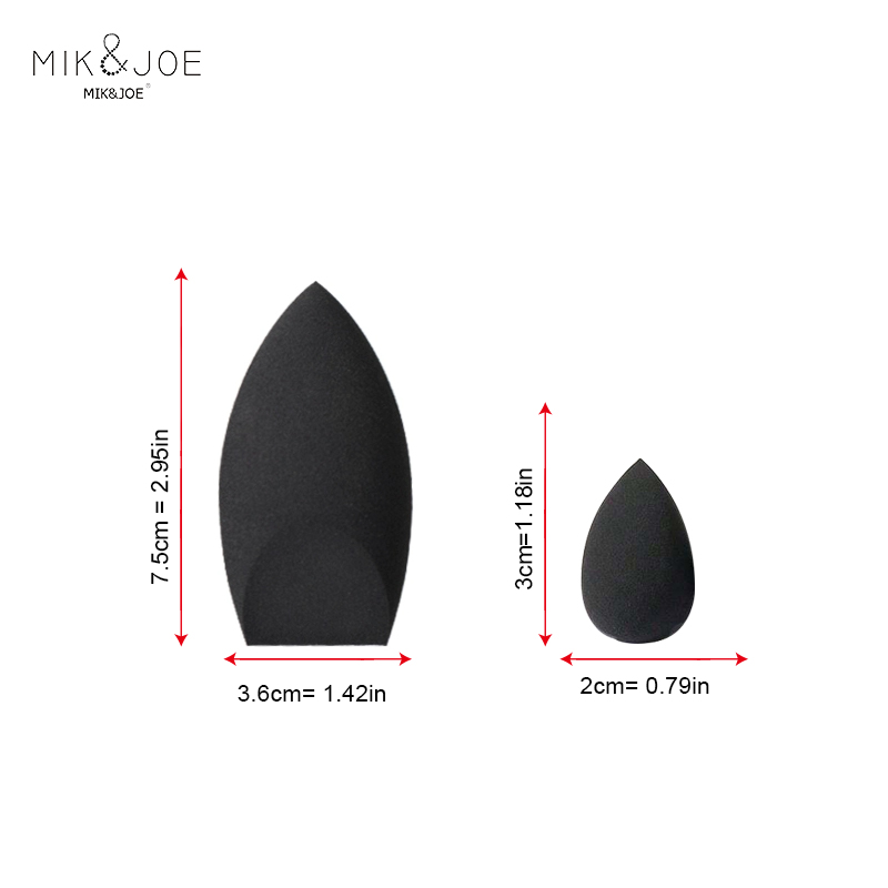 2pcs Black Beauty Sponge Egg - - Beauty Makeup Egg ulasan dan harga