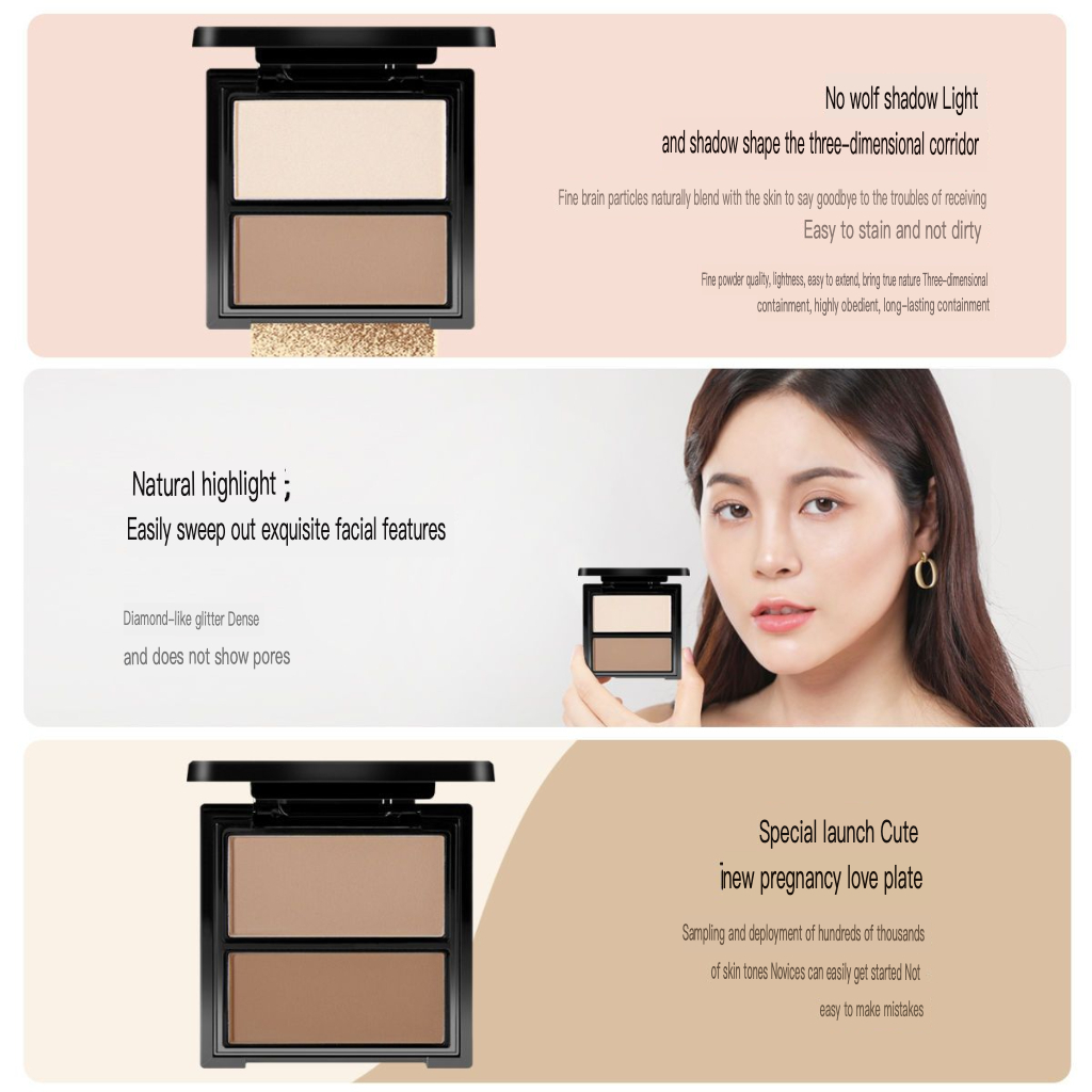 NOVO Two Tone Makeup Disc Powd - Beauty Makeup Novo ulasan dan harga