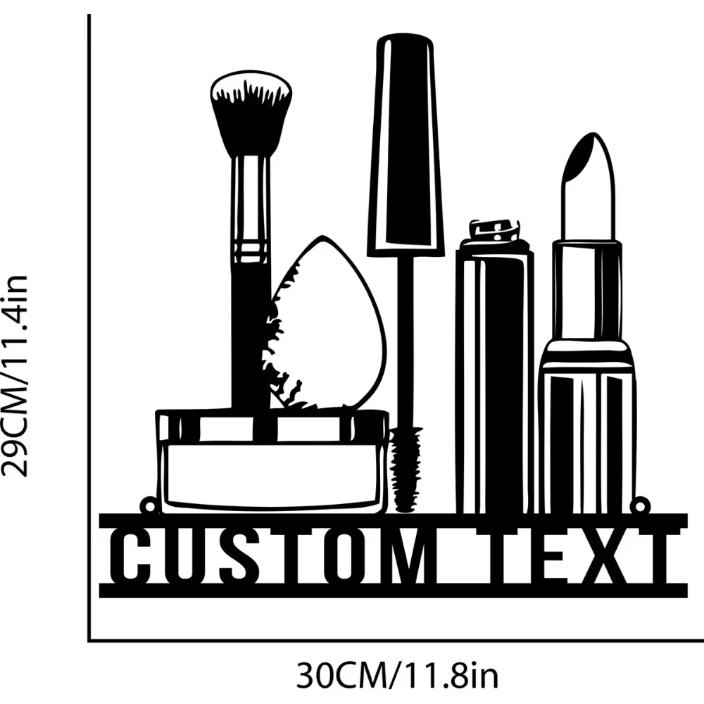 Custom Metal Wall Art with Bea - Beauty Makeup Names ulasan dan harga