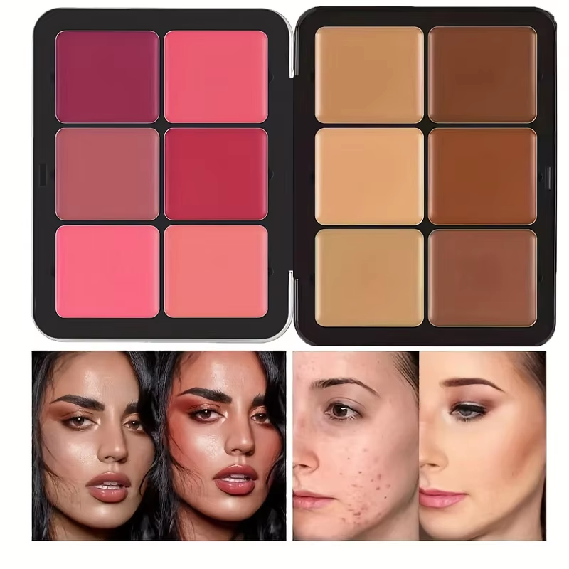 12-Color Concealer and Blush P - Huda Beauty Makeup Kit ulasan dan harga