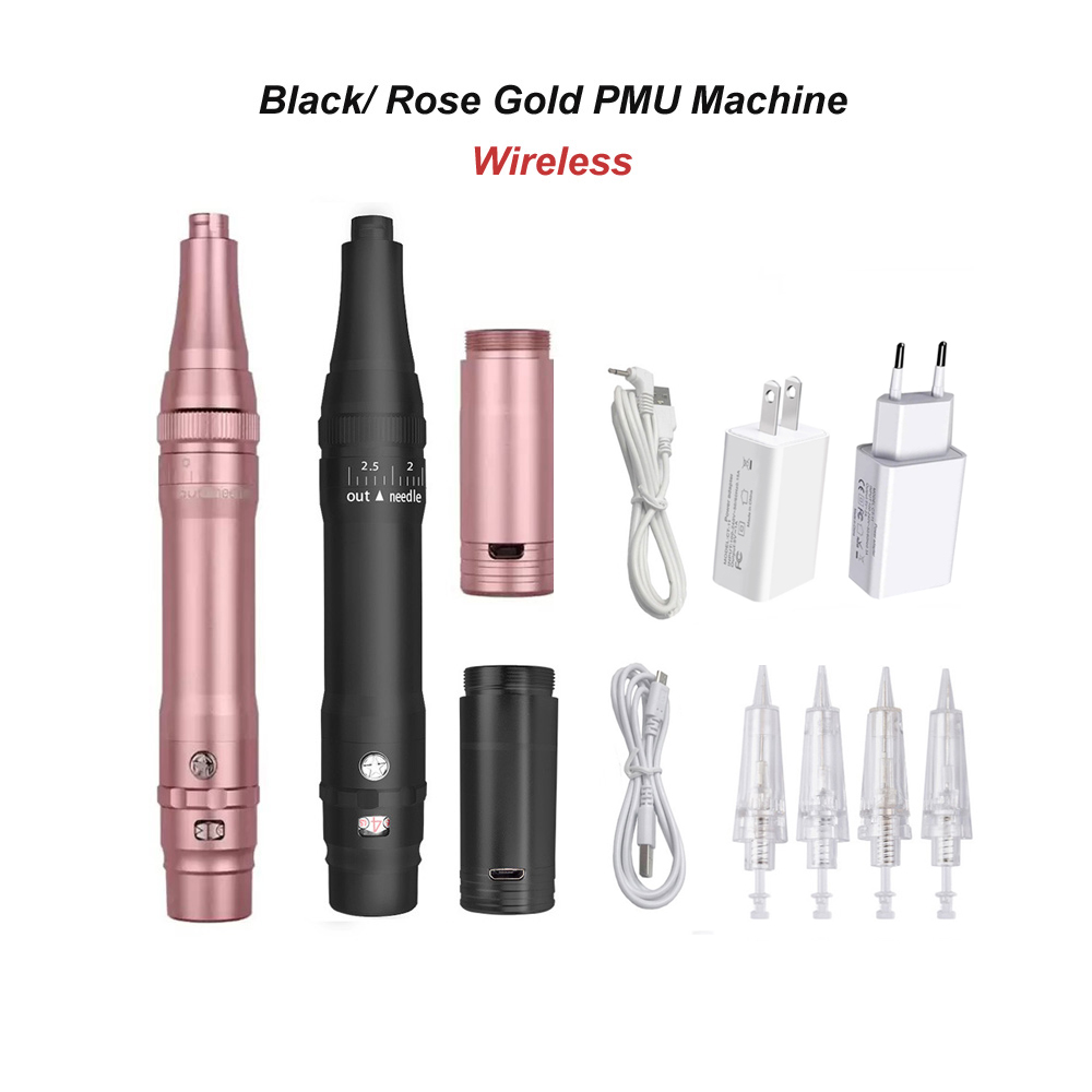 Black/ Rose Gold Wireless Perm - Beauty Flower Makeup ulasan dan harga