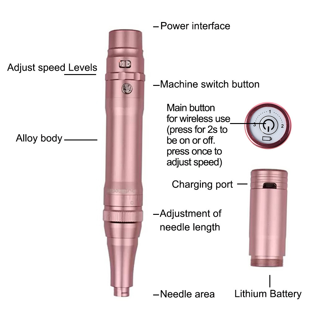 Black/ Rose Gold Wireless Perm - Beauty Flower Makeup ulasan dan harga