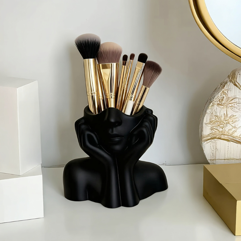 Face Shape Makeup Brush Holder - Beauty And Makeup Quotes ulasan dan harga