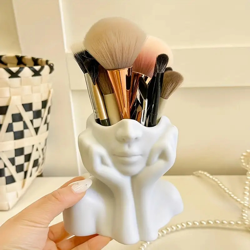 Face Shape Makeup Brush Holder - Beauty And Makeup Quotes ulasan dan harga