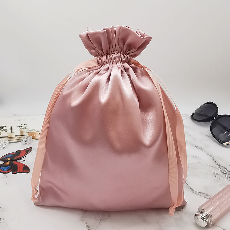 Custom Logo Satin Drawstring B - Beauty Flower Makeup ulasan dan harga