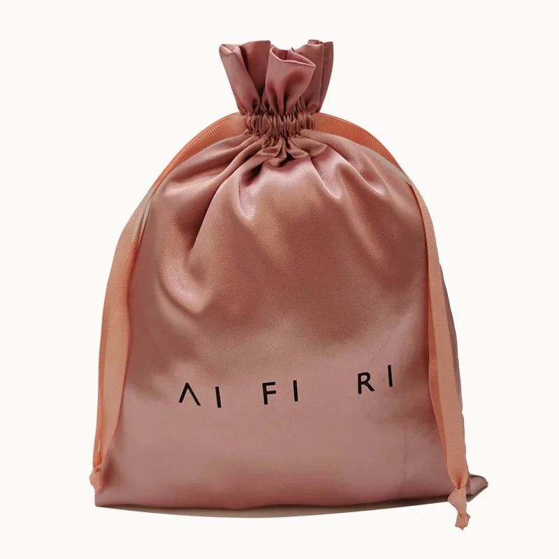 Custom Logo Satin Drawstring B - Beauty Flower Makeup ulasan dan harga