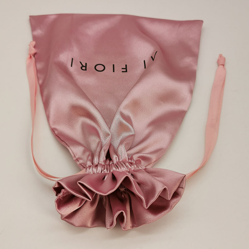 Custom Logo Satin Drawstring B - Beauty Flower Makeup ulasan dan harga